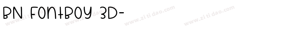 BN FontBoy 3D字体转换